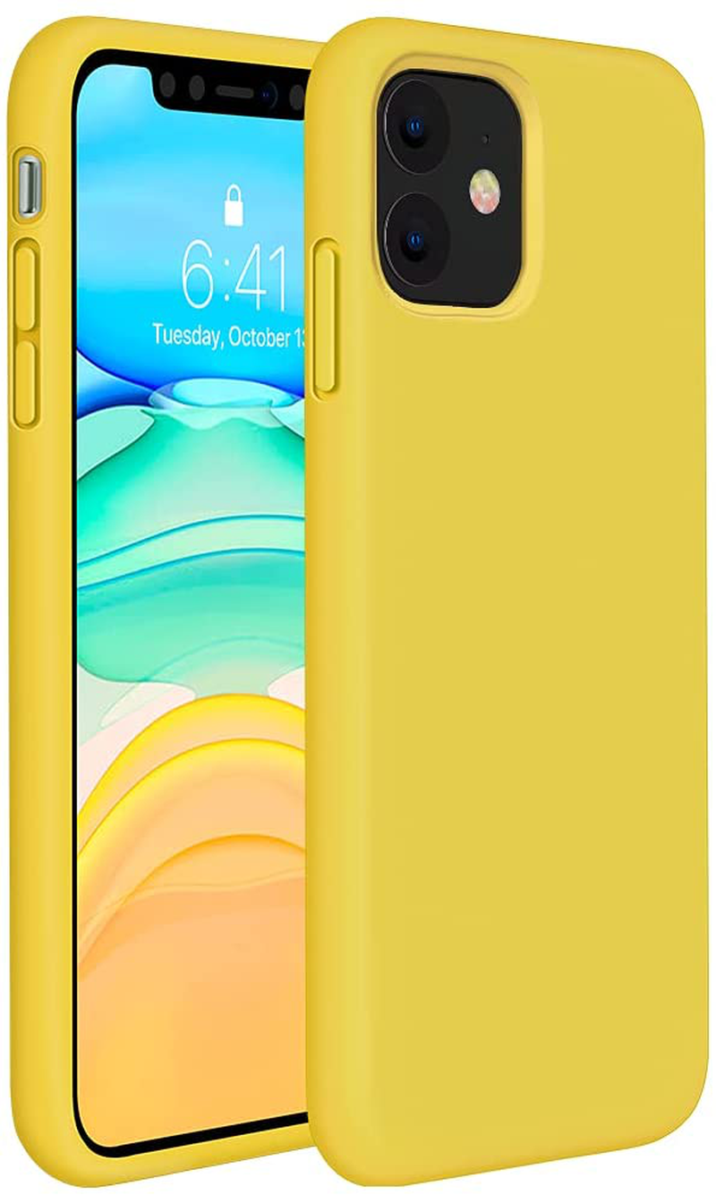 Gel Rubber Full Body Protection Cover Case Drop Protection Case Liquid Silicone Case Compatible with iPhone 11 6.1 inch