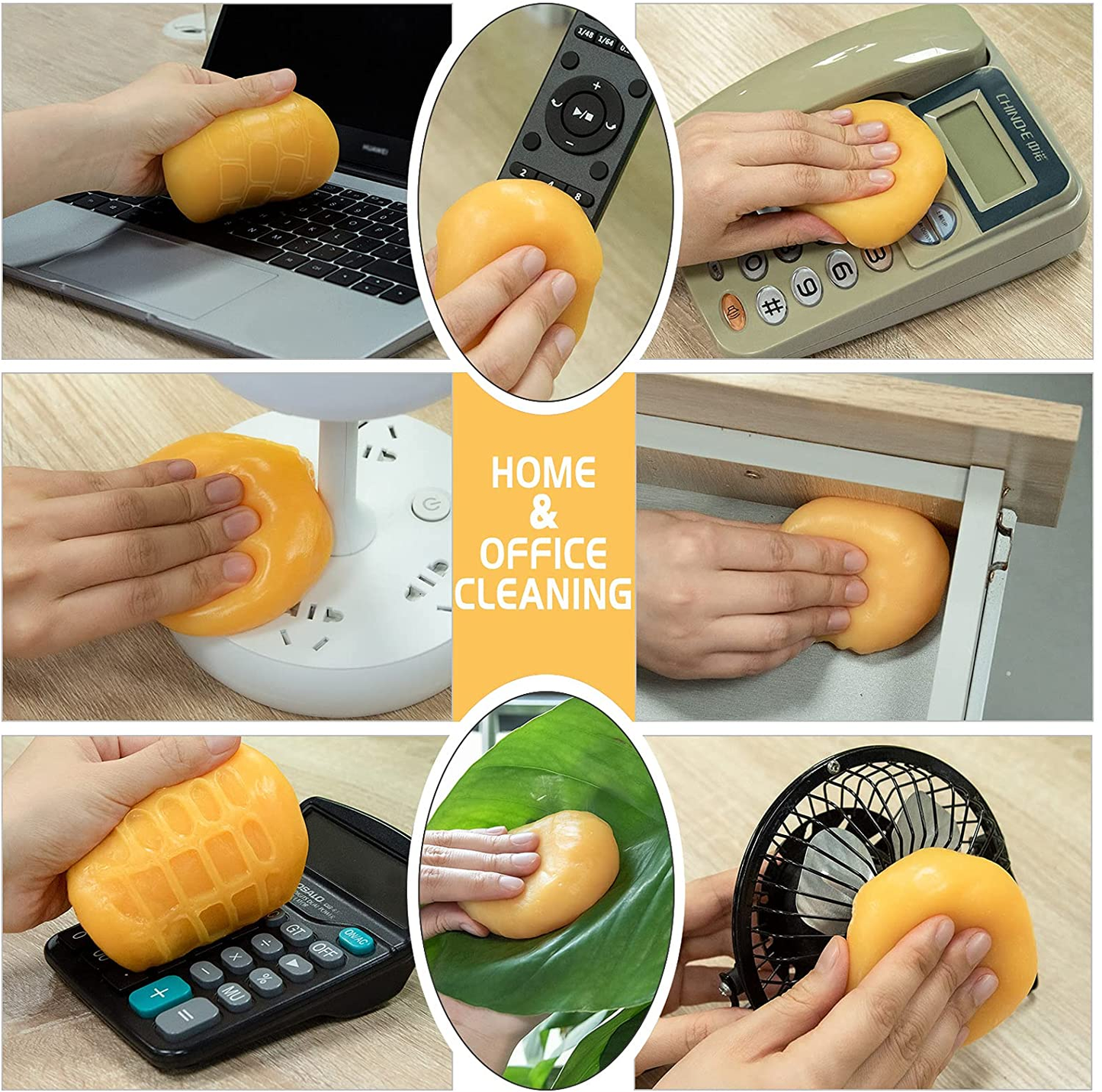 Car Cleaning Gel Car Detailing Putty Car Cleaning Putty Gel Auto Detailing Tools Car Interior Cleaner Car Cleaning Kits Cleaning Slime Keyboard Cleaner Yellow