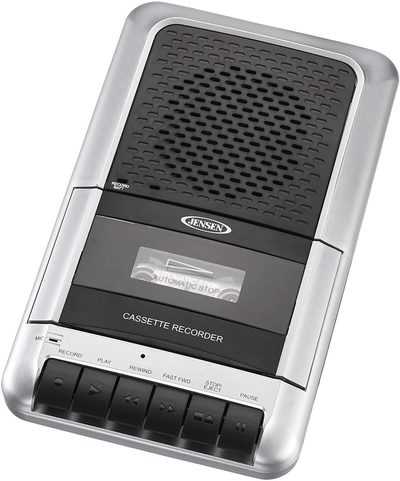 Jensen Portable Cassette Player and Recorder - AC-DC