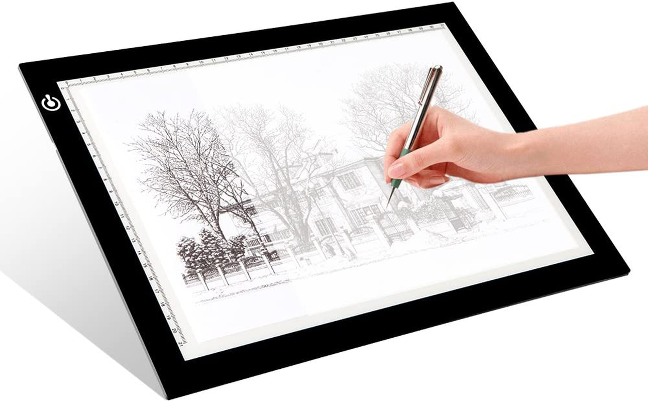 Tracing LED Copy Board Light Box, Ultra-Thin Adjustable USB Power Artcraft LED Trace Light Pad for Tattoo Drawing, Streaming, Sketching, Animation, Stenciling