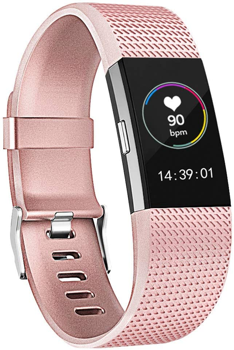 Replacement Bands Compatible for Fitbit Charge 2, Classic & Special Edition Adjustable Sport Wristbands