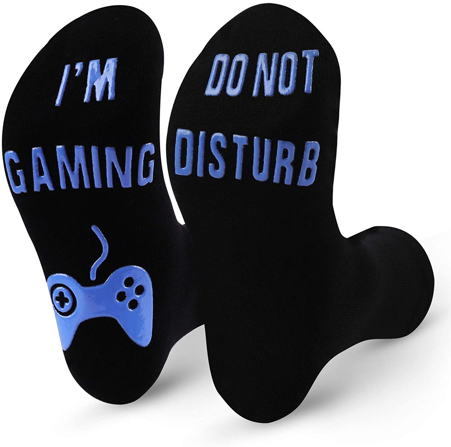 Do Not Disturb Gaming Socks, Funny Cotton Novelty Gamer Socks for Kid Teen Boys Mens Womens Game Lovers