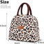 BALORAY Lunch Bag Tote Bag Lunch Bag for Women Lunch Box Insulated Lunch Container (Beige with leopard)