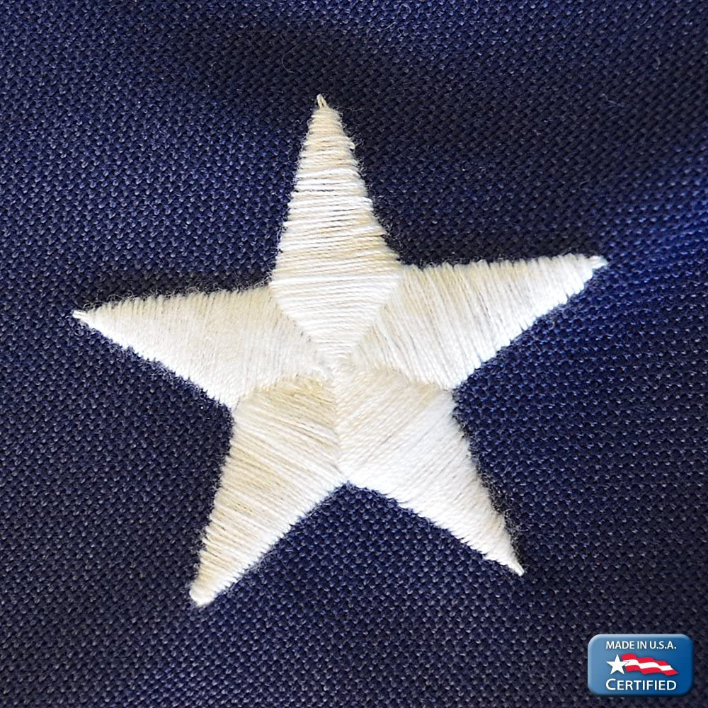 Annin Flagmakers Model 2710 American Flag Tough-Tex The Strongest, Longest Lasting, 3x5 ft, 100% Made in USA with Sewn Stripes, Embroidered Stars and Brass Grommets
