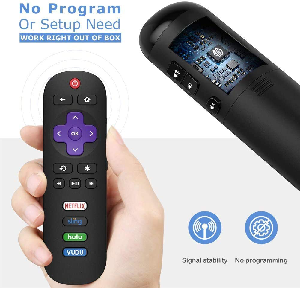 Angrox Remote Control Applicable for TCL Roku TV Remote All TCL Roku Smart LED TVs