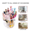 360 Degree Spinning Makeup Organizer, Sanipoe Adjustable Makeup Carousel round Rotating Storage Stand Rack, Large Capacity Ondisplay Shelf Cosmetics Organizer, Great for Countertop and Bathroom, Clear