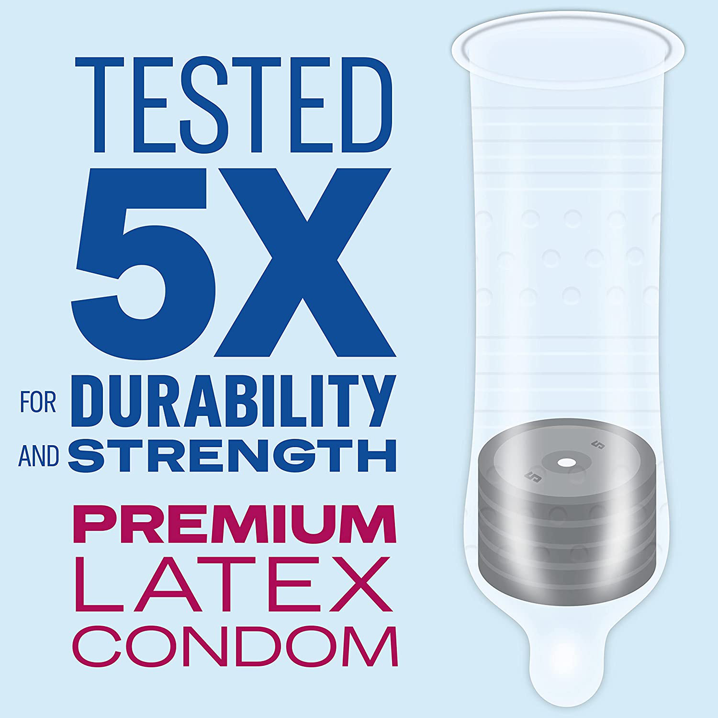 Durex Performax Intense Natural Rubber Latex Condoms, Contains Desensitizing Lube for Men, FSA & HSA Eligible