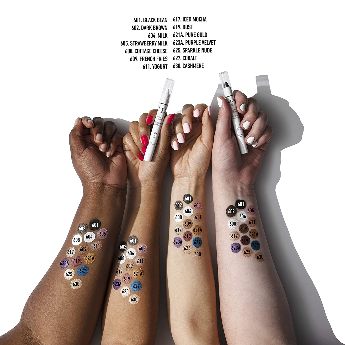 NYX PROFESSIONAL MAKEUP Jumbo Eye Pencil, Eyeshadow & Eyeliner Pencil (Packaging May Vary)