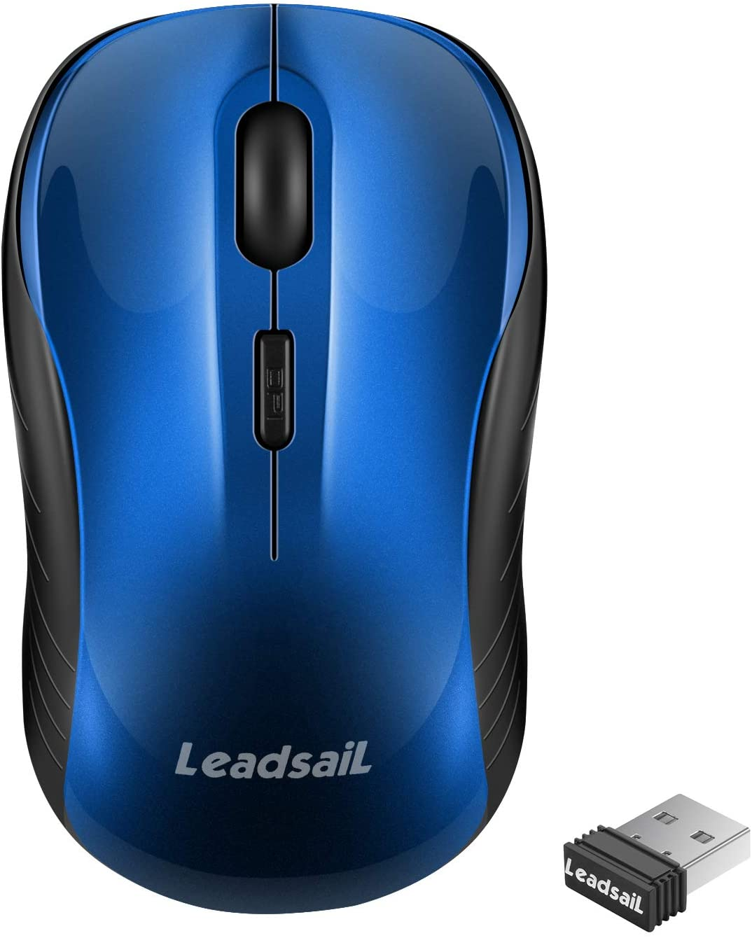 Wireless Mouse Silent 2.4G USB Computer Mouse Compact Optical Cordless Mouse Mini Quiet Wireless Mice, Noiseless, 4 Buttons, 3 Adjustable DPI Mobile Mouse for Pc/Laptop/ Windows/Mac/Linux