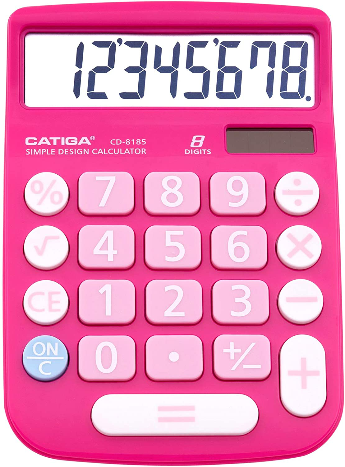 CATIGA CD-8185 Office and Home Style Calculator - 8-Digit LCD Display - Suitable for Desk and On The Move use. (Blue)
