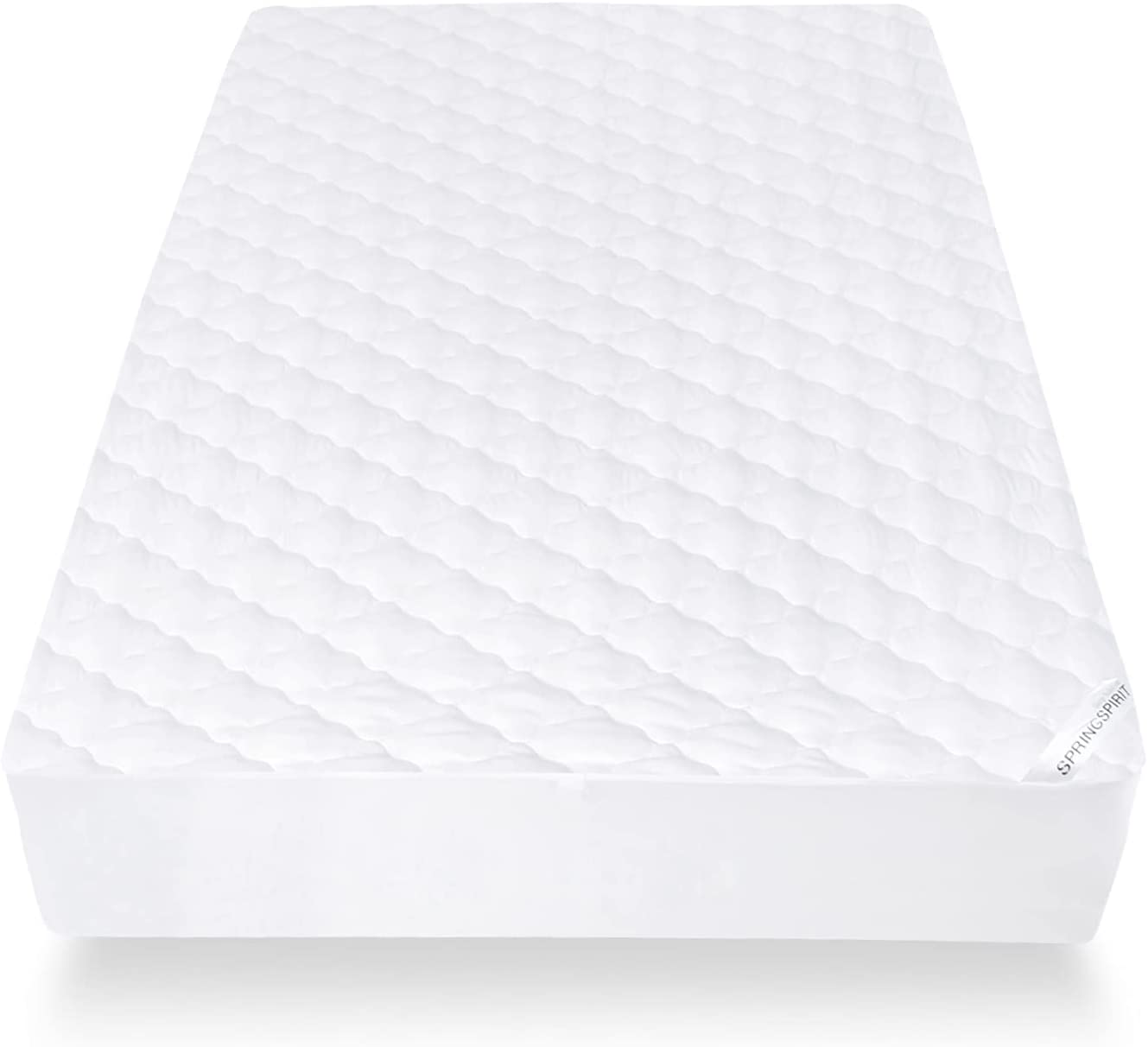 SPRINGSPIRIT Mattress Pad Cover Waterproof California King Size, Breathable & Machine Washable California King Mattress Protector Quilted Fitted with Deep Pocket up to 18" Depth (72"x 84")