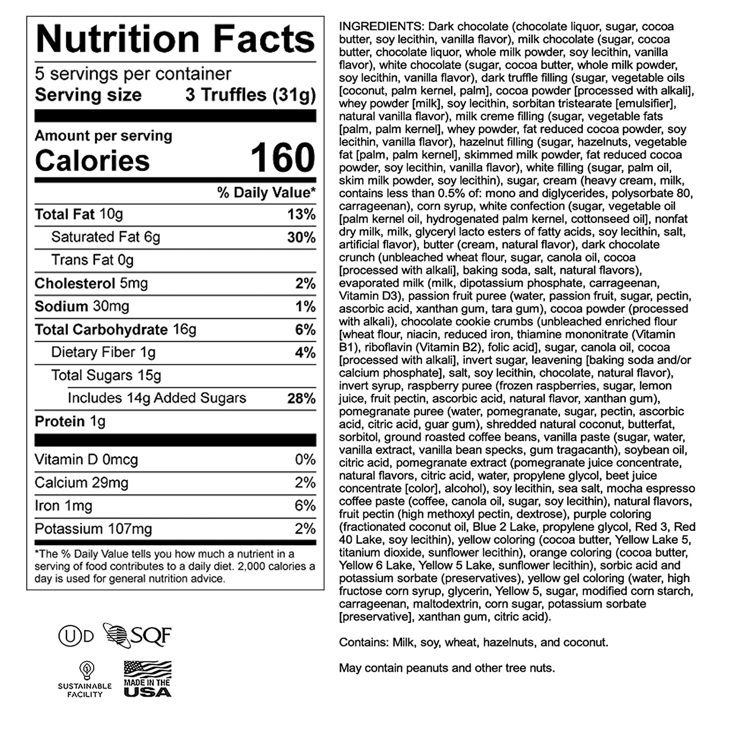 Astor Chocolate Belgian Truffles Gift Box, 15 Gourmet Assortment Christmas, Prime Holiday Food Baskets Candy Gifts for Families Mom Dad Men Women Family, Birthday Valentines Day Food Basket Delivery