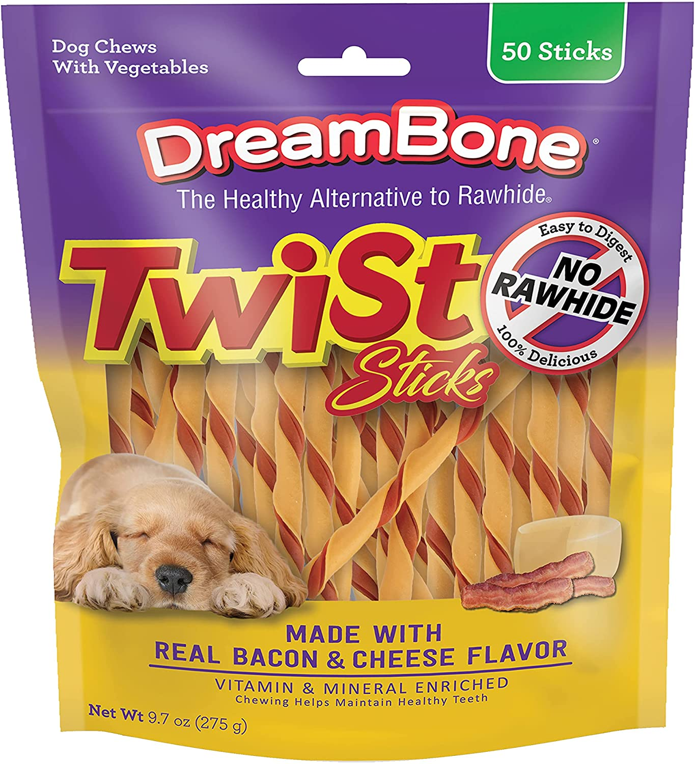 Dreambone Twist Sticks, Treat Your Dog to a Chew Made with Real Chicken and Vegetables