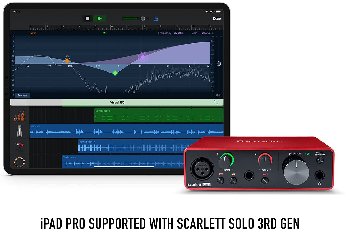 Focusrite Scarlett Solo (3rd Gen) USB Audio Interface with Pro Tools | First