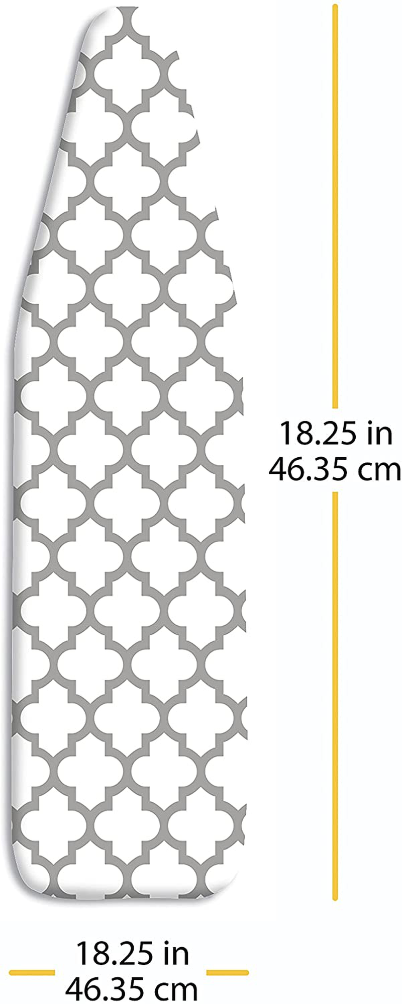 Whitmor Deluxe Ironing Board Cover and Pad - Medallion Gray