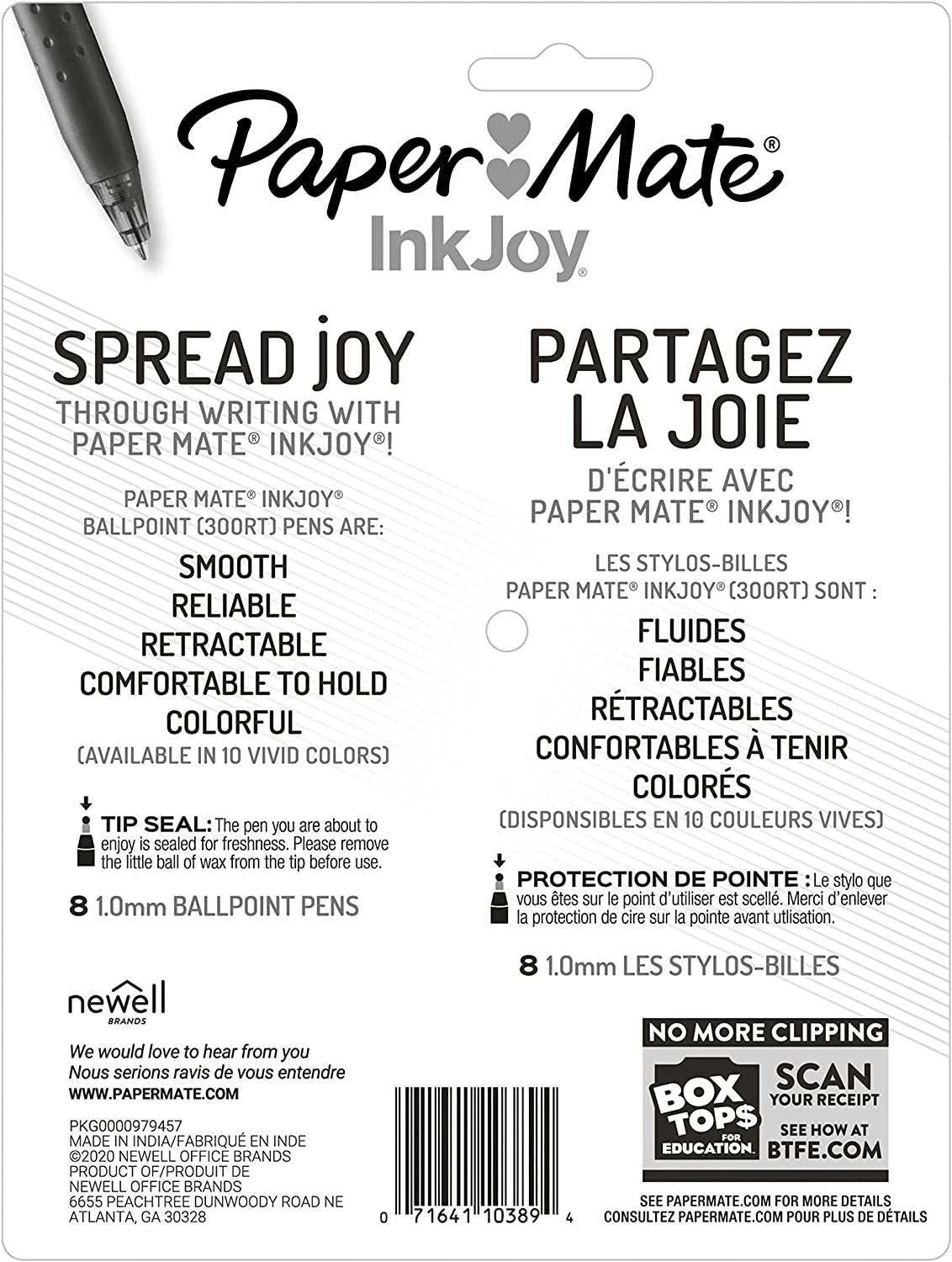 Paper Mate 1945925 Inkjoy 300RT Retractable Ballpoint Pens, Medium Point