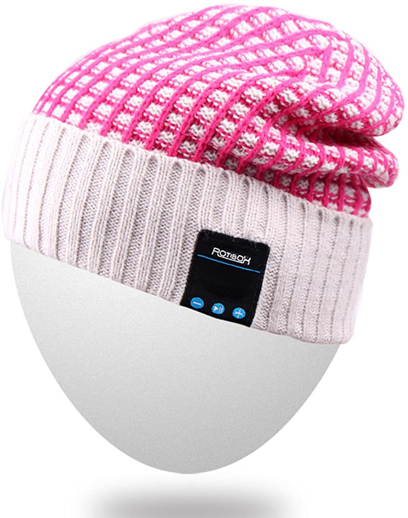 Rotibox Bluetooth Beanie Hat Wireless Headphone for Outdoor Sports Xmas Gifts