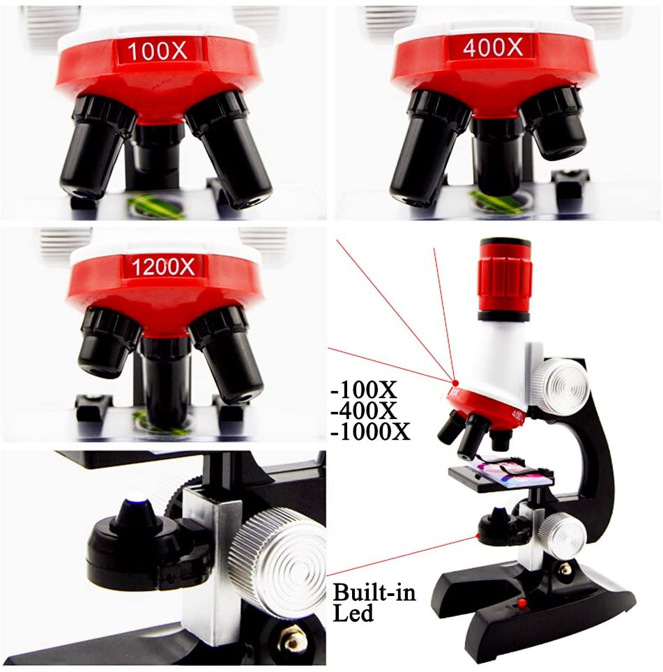 Kids Microscope Science Kit with Slides