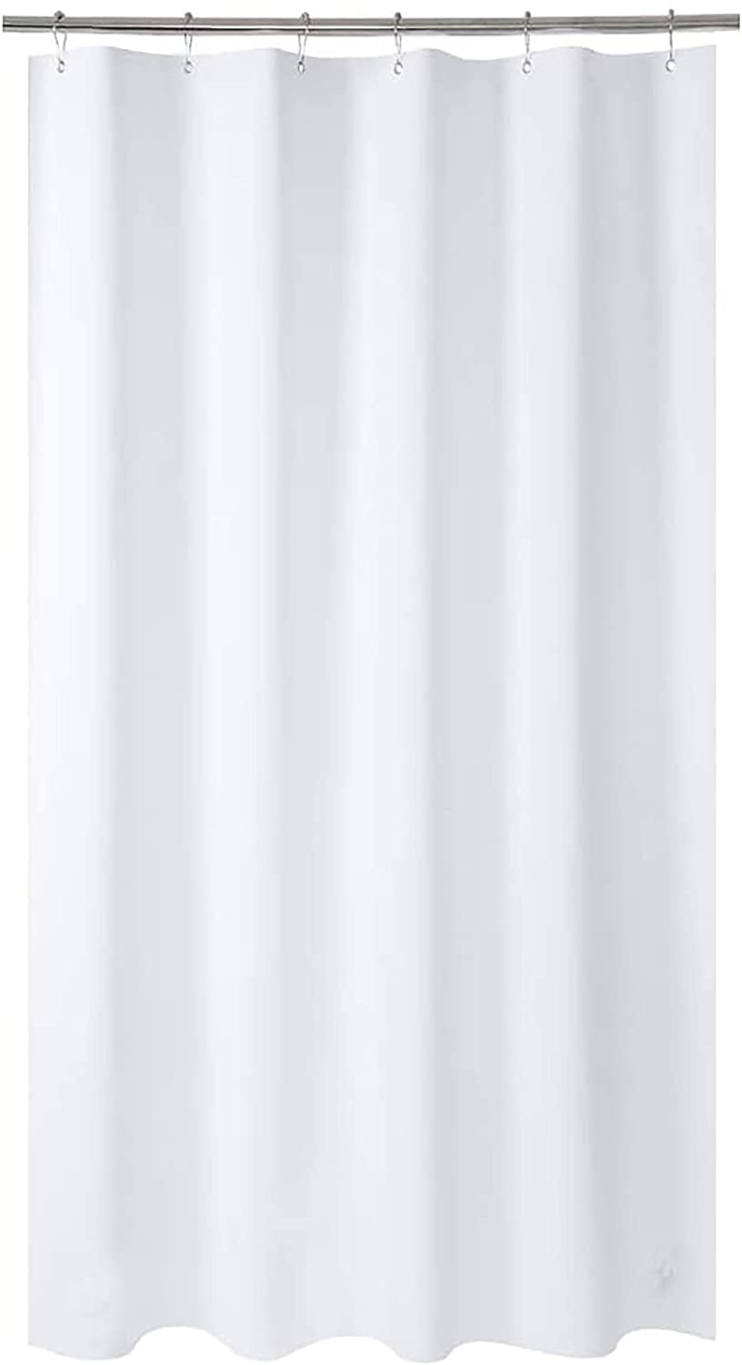 AmazerBath Plastic Shower Curtain Liner, Thick Bathroom Shower Curtains with Heavy Duty Clear Stones and Grommet Holes