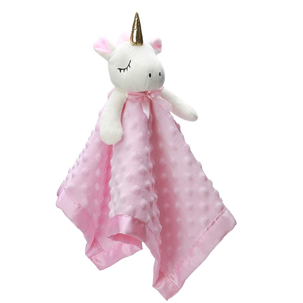 Pro Goleem Teddy Bear Lovey Baby Security Blanket Loveys for Babies Boy Unisex Soft