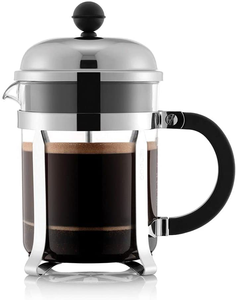 Bodum Chambord French Press Coffee Maker, 17 Ounce, .5 Liter, Chrome
