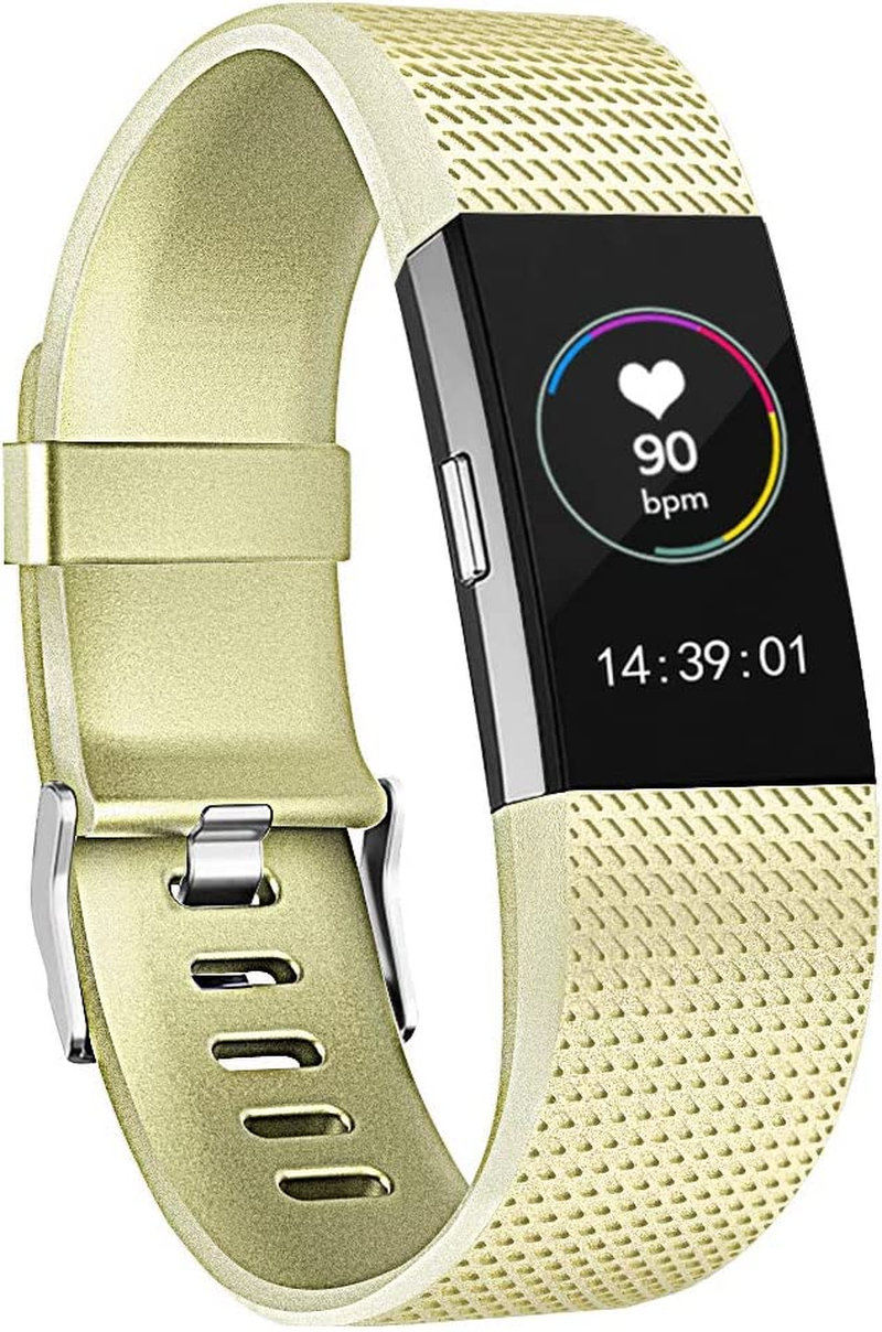 Replacement Bands Compatible for Fitbit Charge 2, Classic & Special Edition Adjustable Sport Wristbands