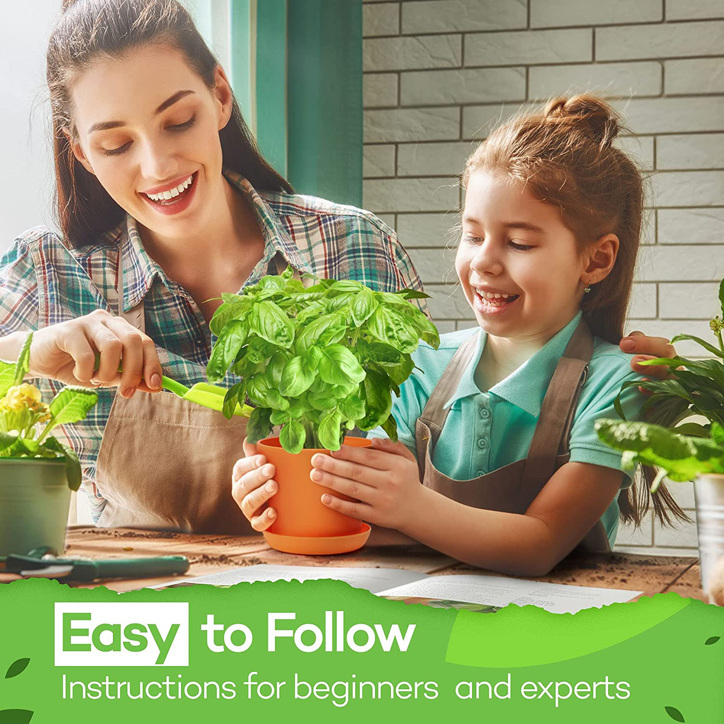 Deluxe Herb Garden Grow Kit – 8 Variety Indoor and Outdoor Herb Seed Starter Kit – Get Growing W/Pots, Potting Soil, and Detailed Gardening Guide by Home Grown - DIY Gardening Gifts for Women & Men