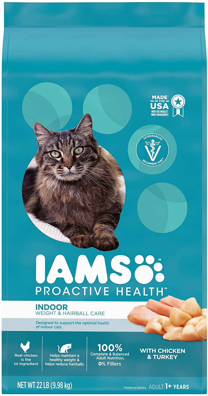 Iams Proactive Health Adult Indoor Weight & Hairball Control Dry Cat Food