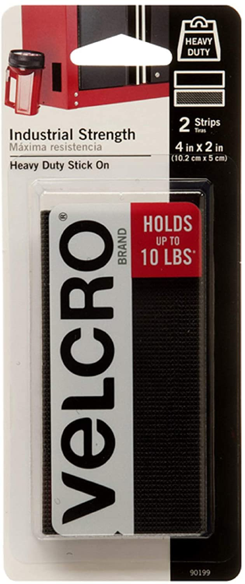 VELCRO Brand Industrial Fasteners Stick-On Adhesive | Professional Grade Heavy Duty Strength | Indoor Outdoor Use