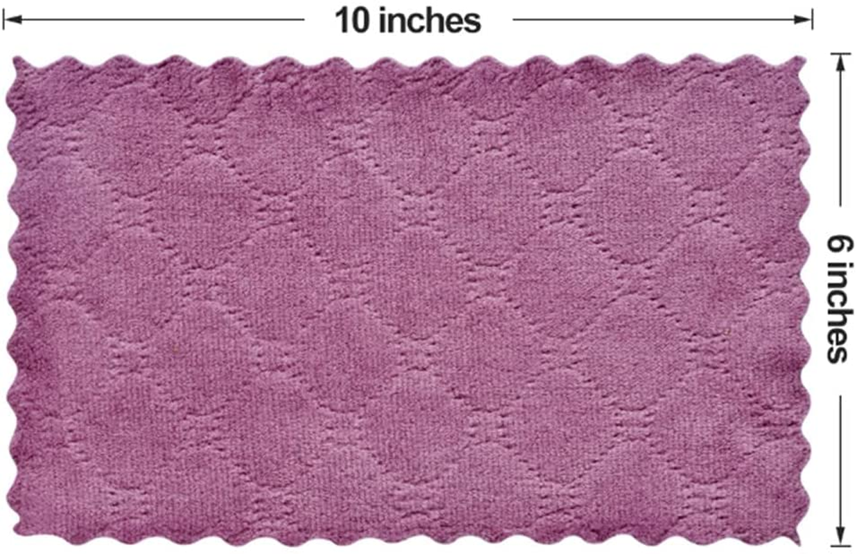 12PCS Ostwony Super Absorbent Cleaning Cloths, Kitchen Towels Dish Towels, Multipurpose Reusable Dish Cloths, Double-Sided Microfiber Cleaning Rags for Furniture, Car, Tea, Bowl, 10X 6 Inch,