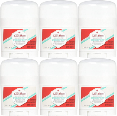 Old Spice High Endurance Antiperspirant Deodorant, Pure Sport, Travel Size 0.5 Ounce (Pack of 6)