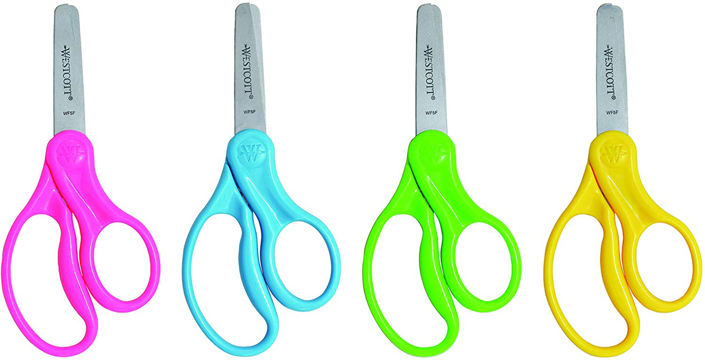 Westcott Right- & Left-Handed Scissors For Kids Assorted, 2 Pack