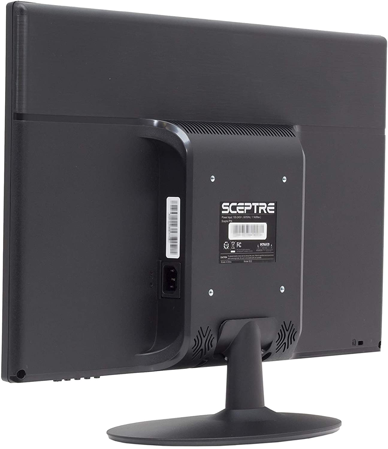 Sceptre 22-Inch 75Hz 1080P LED Monitor HDMI VGA Build-In Speakers, Brushed Black 2019 (E225W-19203S), Metal Black