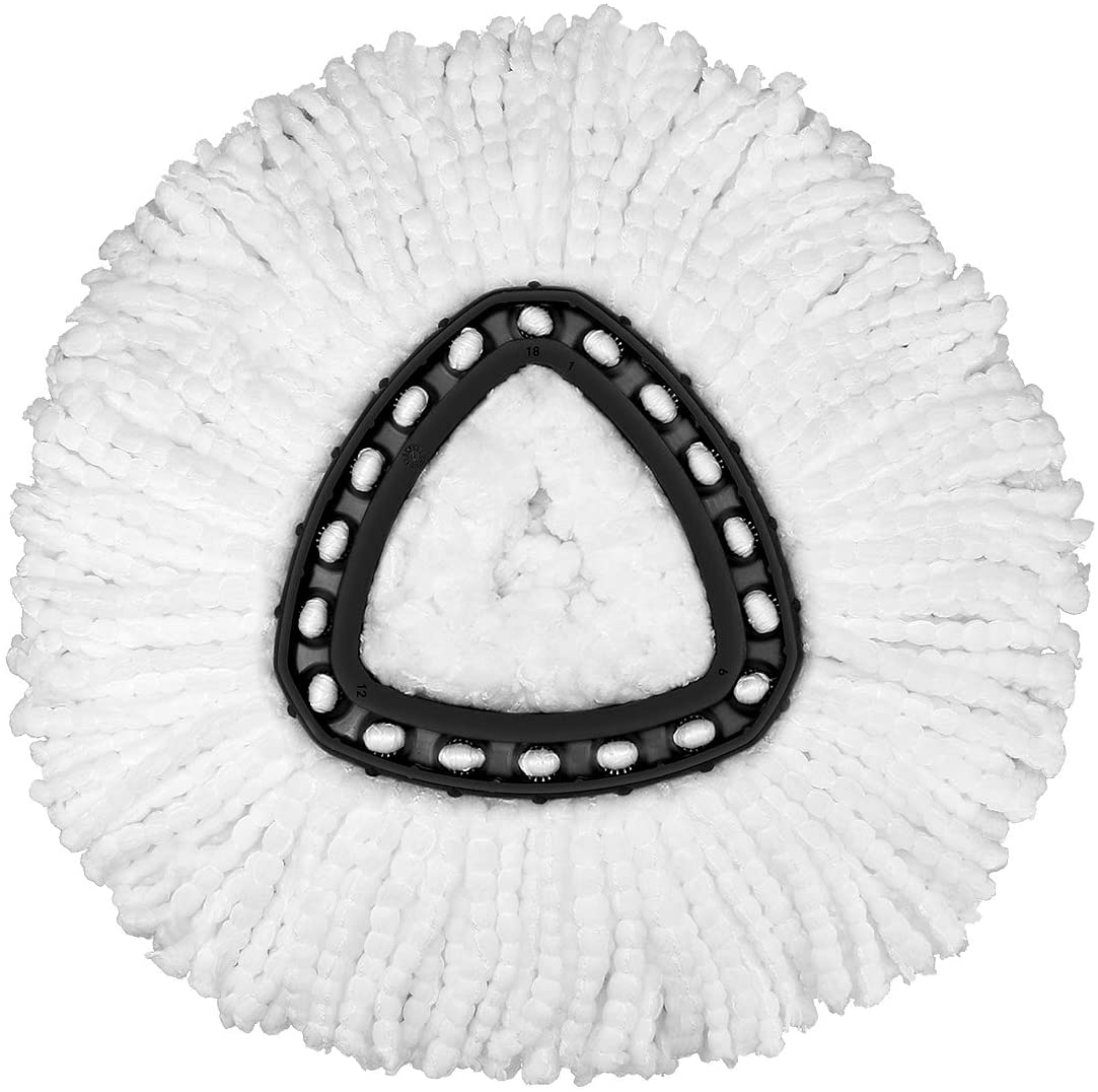 12 Pack Mop Replacement Heads Compatible with Spin Mop, Microfiber Spin Mop Refills, Easy Cleaning Mop Head Replacement