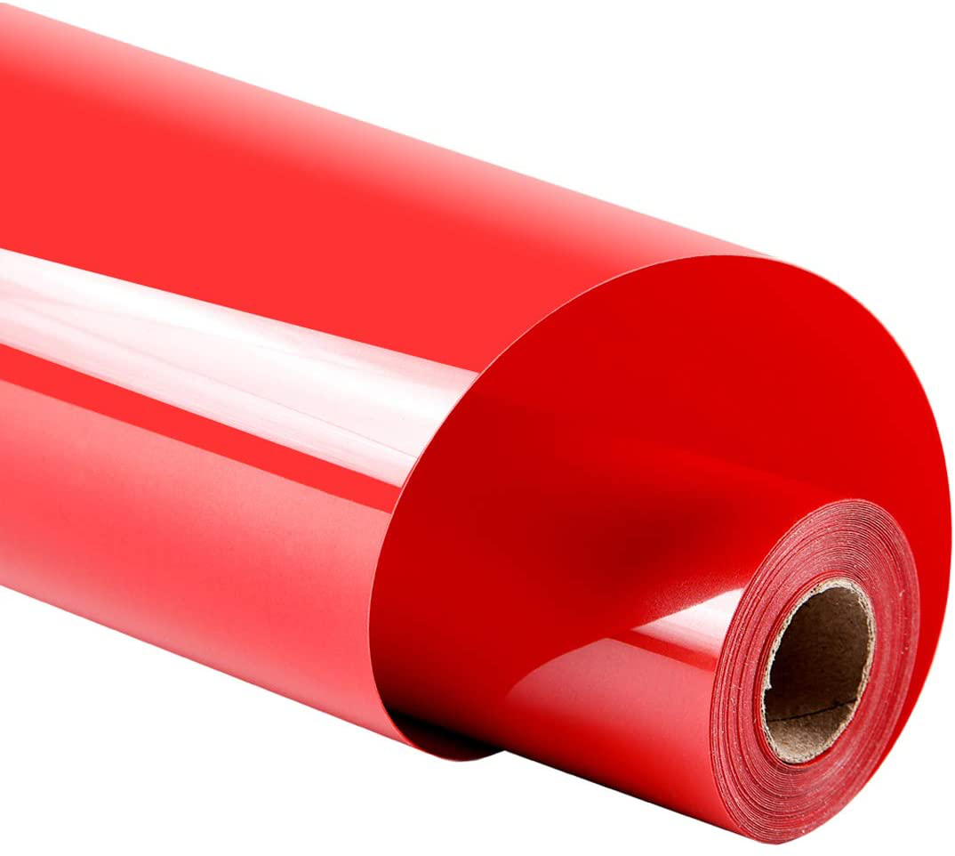 Adhesive Heat Transfer Vinyl for T-Shirts 12" x 8ft Roll Glossy