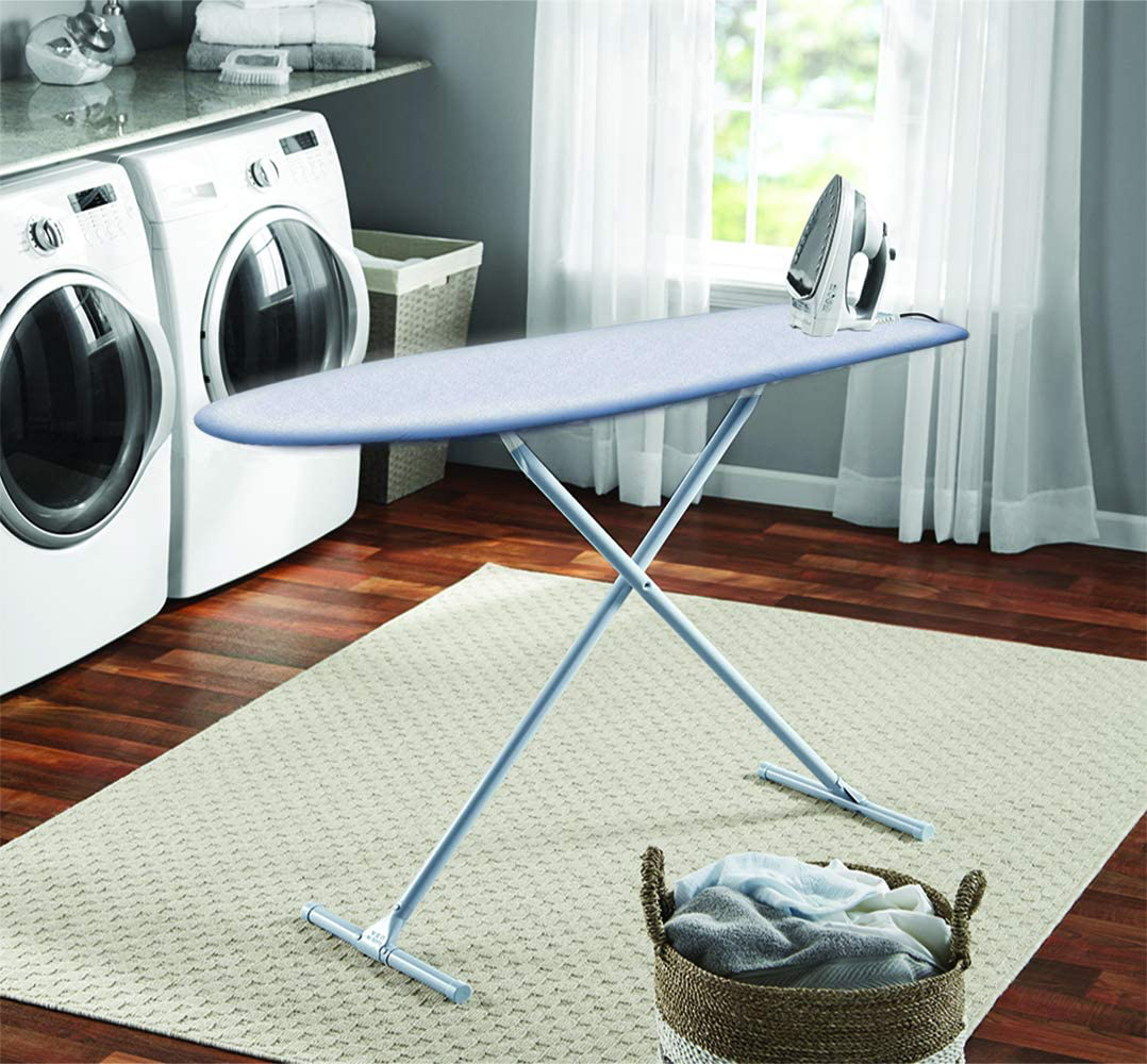Ironing Board Cover and Pad for Extra Wide 18 x 49 Ironing Boards,Premium Heavy Duty 3-Layer Silicone Coated Cover with 2mm Foam and 4mm Felt,Resists Scorching and Staining (49”x18”,Size C)