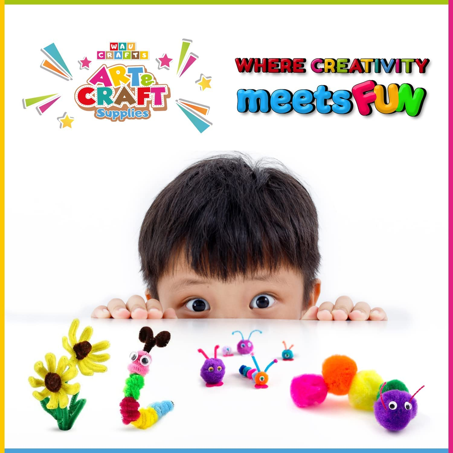 Crafts Arts and Crafts Supplies for Kids - 1750 Pcs Crafting for School Kindergarten Homeschool - Supplies Set for Kids Craft Art - Supply Kit for Toddlers and Kids Age 2 3 4 5 6 7 8 9