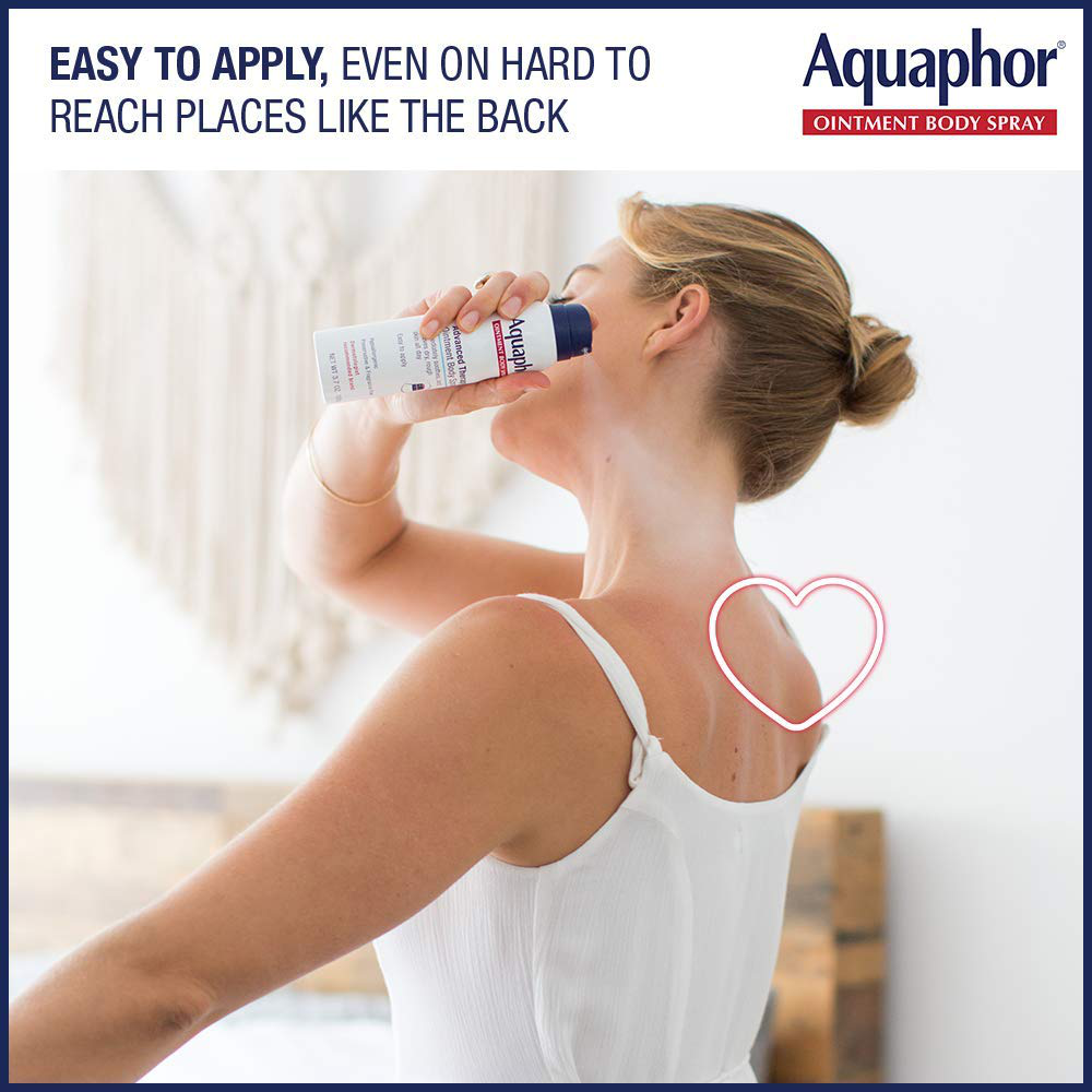 Aquaphor Ointment Body Spray - Moisturizes and Heals Dry, Rough Skin - 6.2 Spray Can