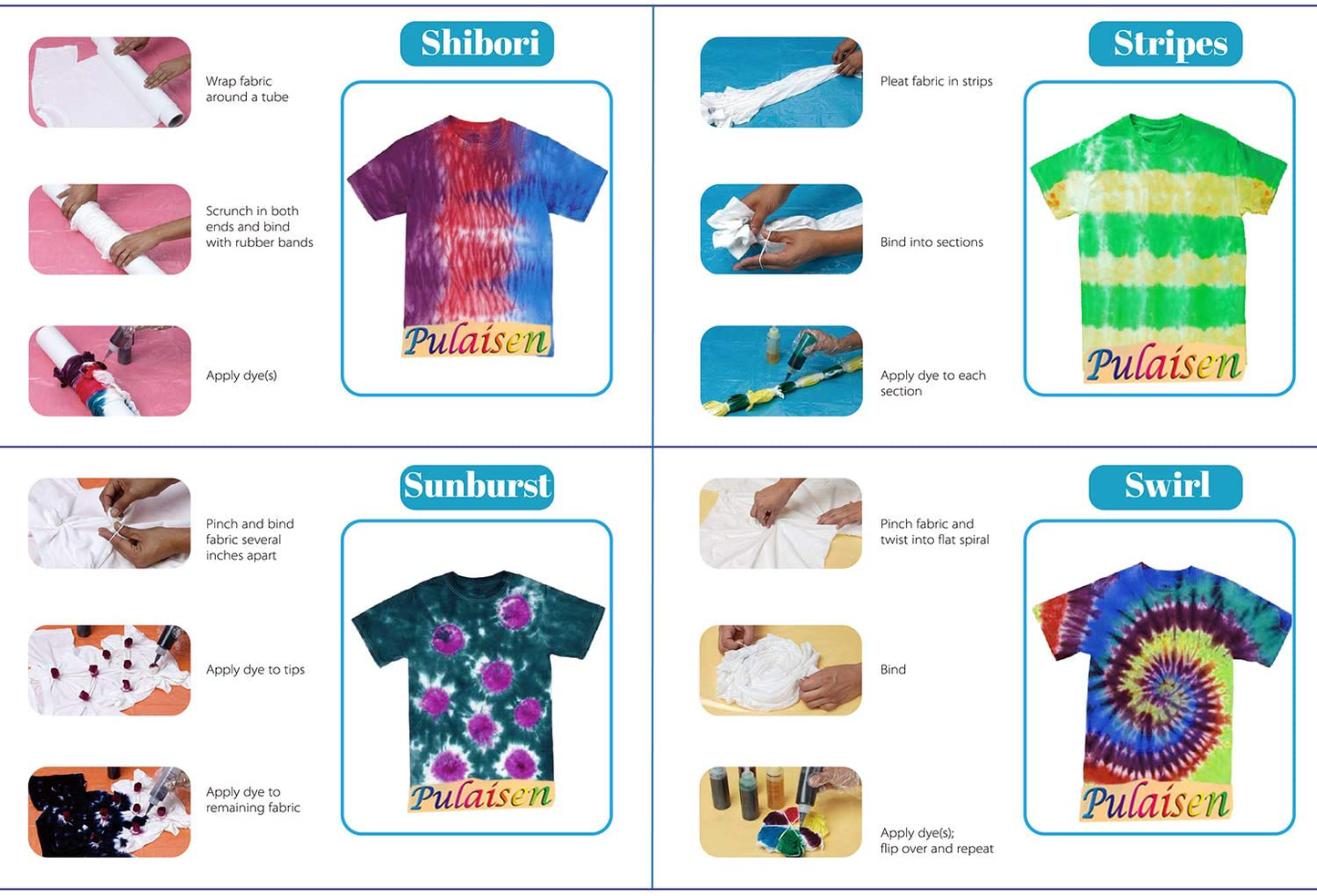 Tie Dye Kits One-Step Fabric Dye Art Party Set, DIY Gift, Textile, T-Shirt, Canvas for Adults, Women, Men, Artist, Kids(18 Colors)
