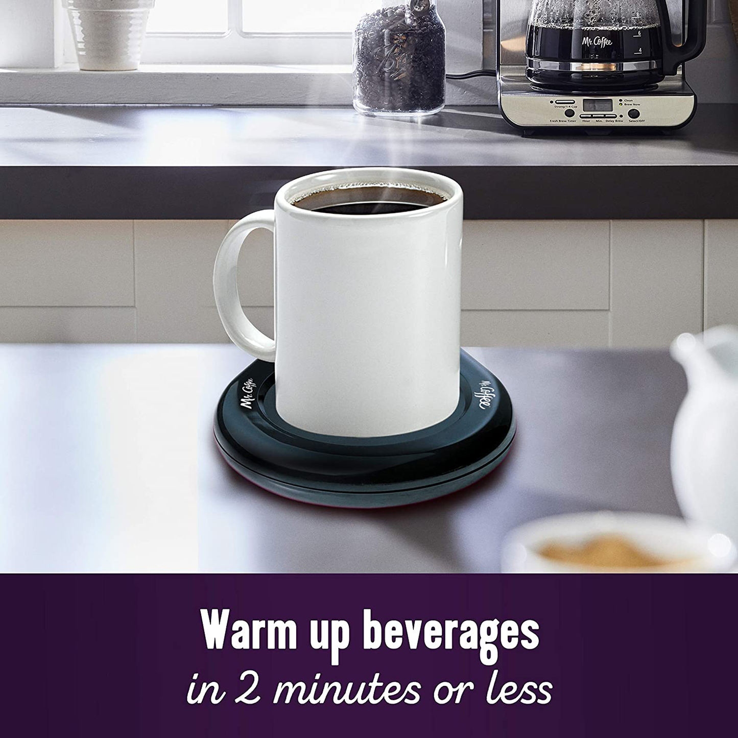 Mr. Coffee Mug Warmer, Home, Office, Black