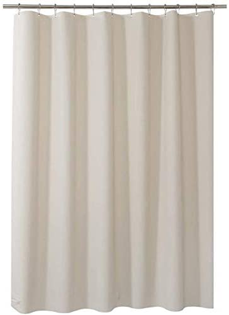 AmazerBath Plastic Shower Curtain Liner, Thick Bathroom Shower Curtains with Heavy Duty Clear Stones and Grommet Holes