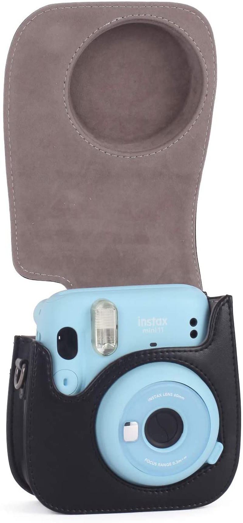 Phetium Instant Camera Case Compatible with Instax Mini 11,PU Leather Bag with Pocket and Adjustable Shoulder Strap