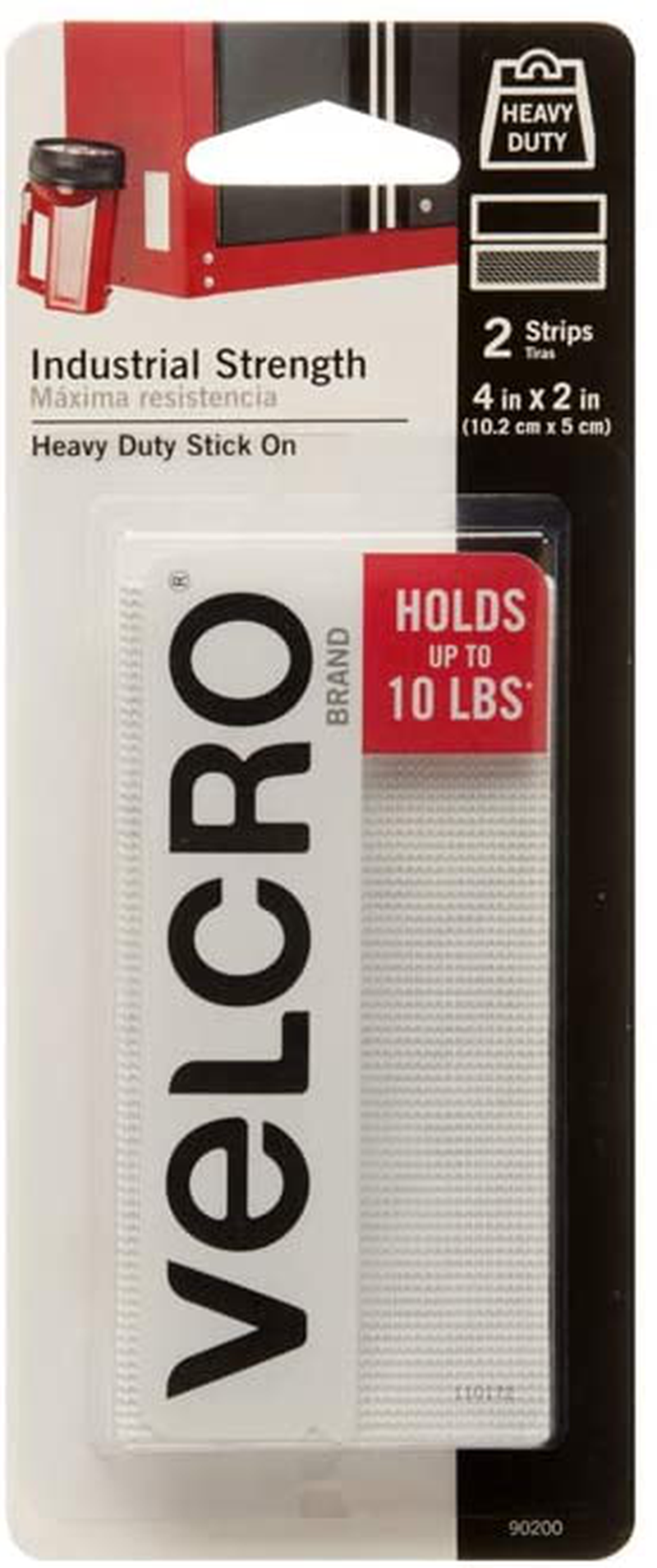 VELCRO Brand Industrial Fasteners Stick-On Adhesive | Professional Grade Heavy Duty Strength | Indoor Outdoor Use