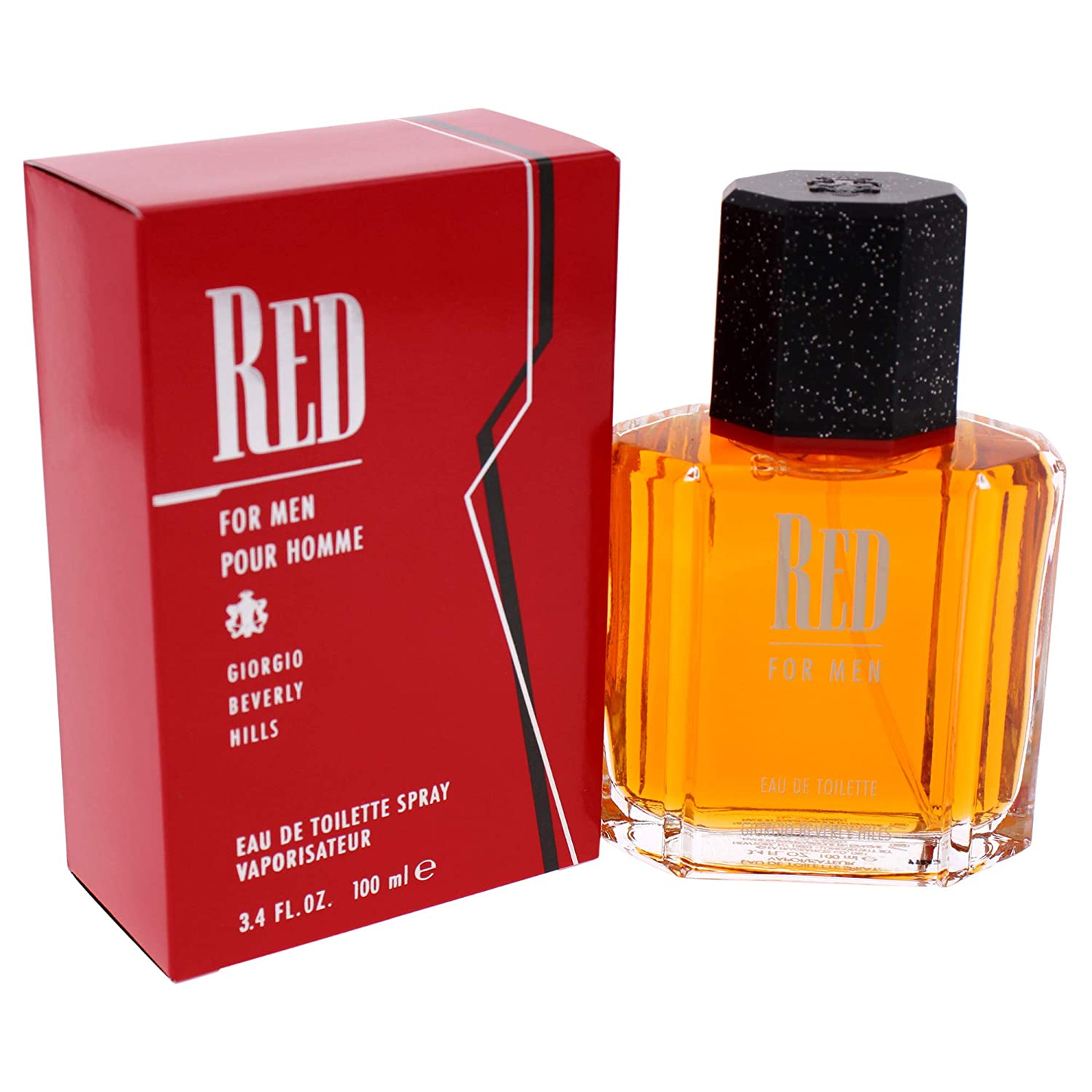 Men'S Cologne by Giorgio Benerly Hills, Red, Eau De Toilette EDT Spray, 3.4 Fl Oz