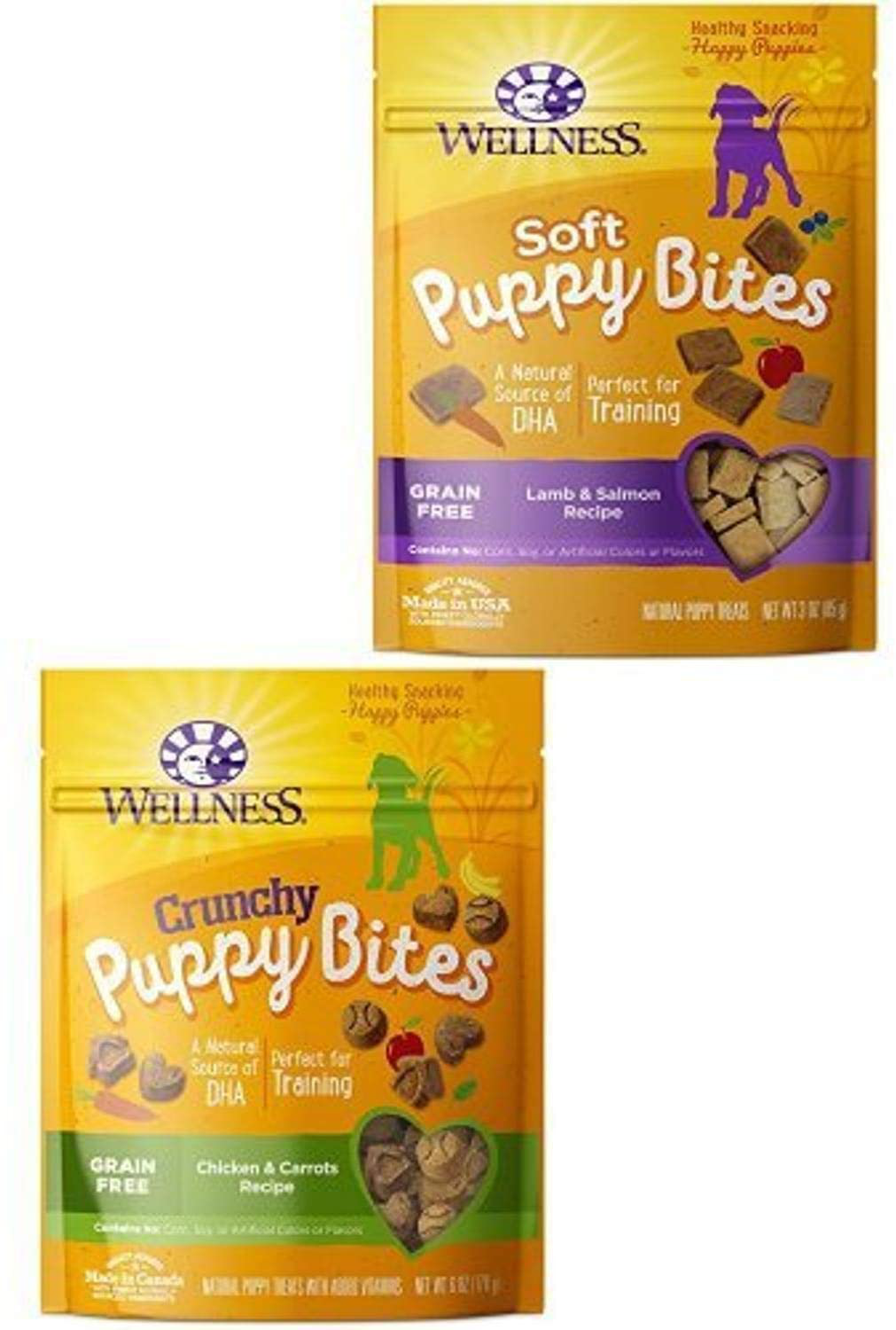 Wellness Natural Pet Food Grain-Free Crunchy Puppy Bites Treats