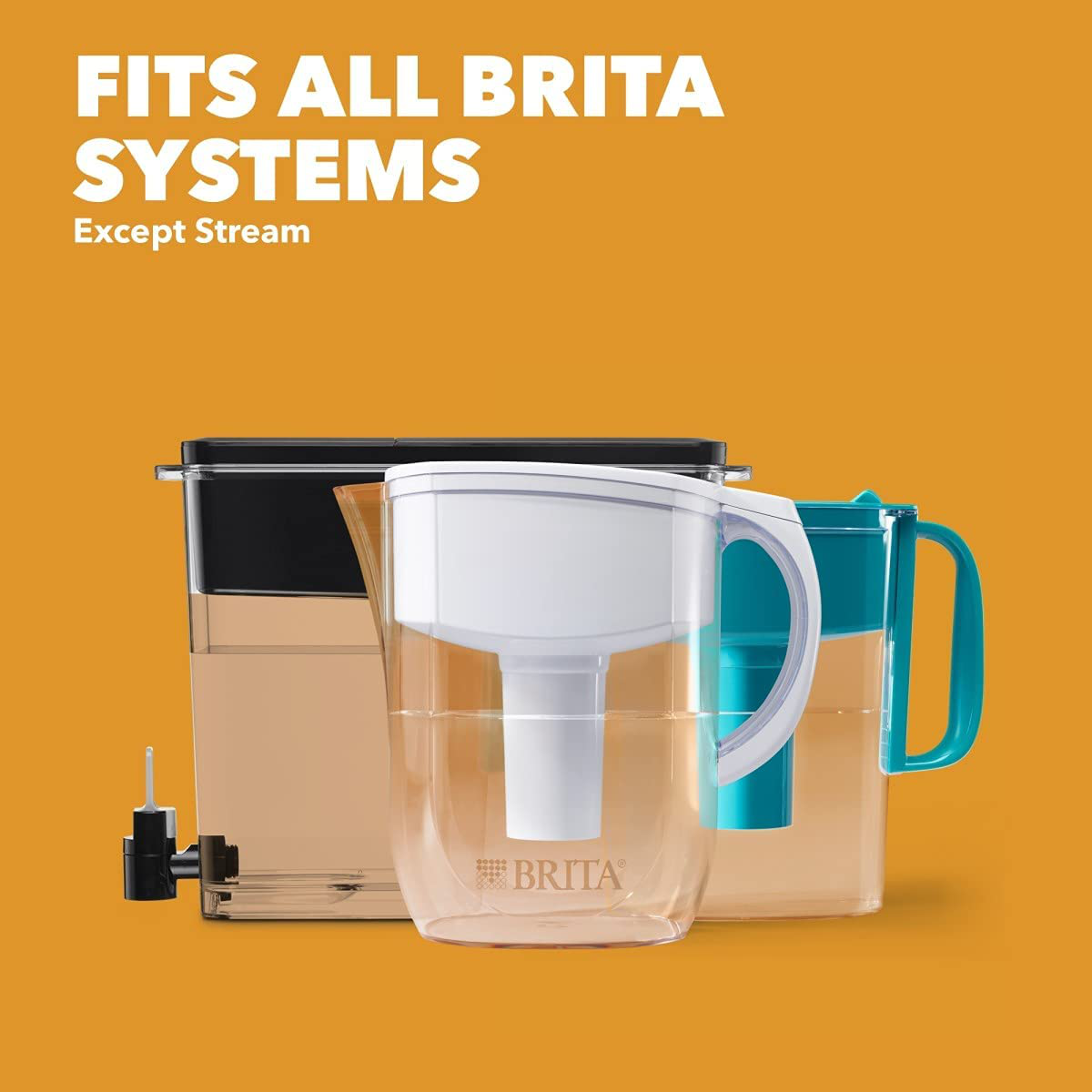 Brita Longlast+ Water Filter, Longlast+ Replacement Filters for Pitcher and Dispensers, Reduces Lead, BPA Free