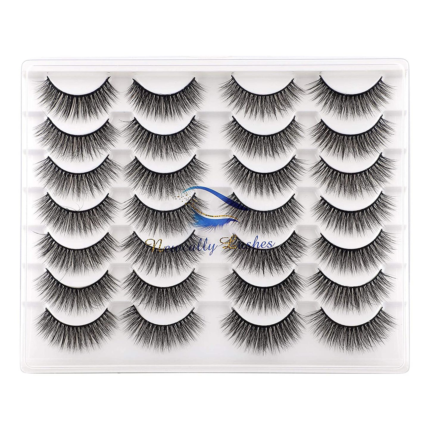 Newcally Lashes False Eyelashes Natural 14 Pairs Pack