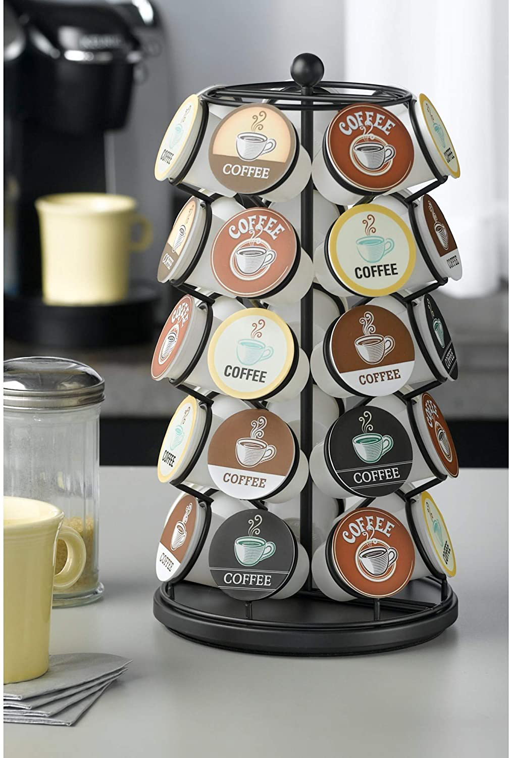 K-Cup Carousel - Holds 35 K-Cups in Black