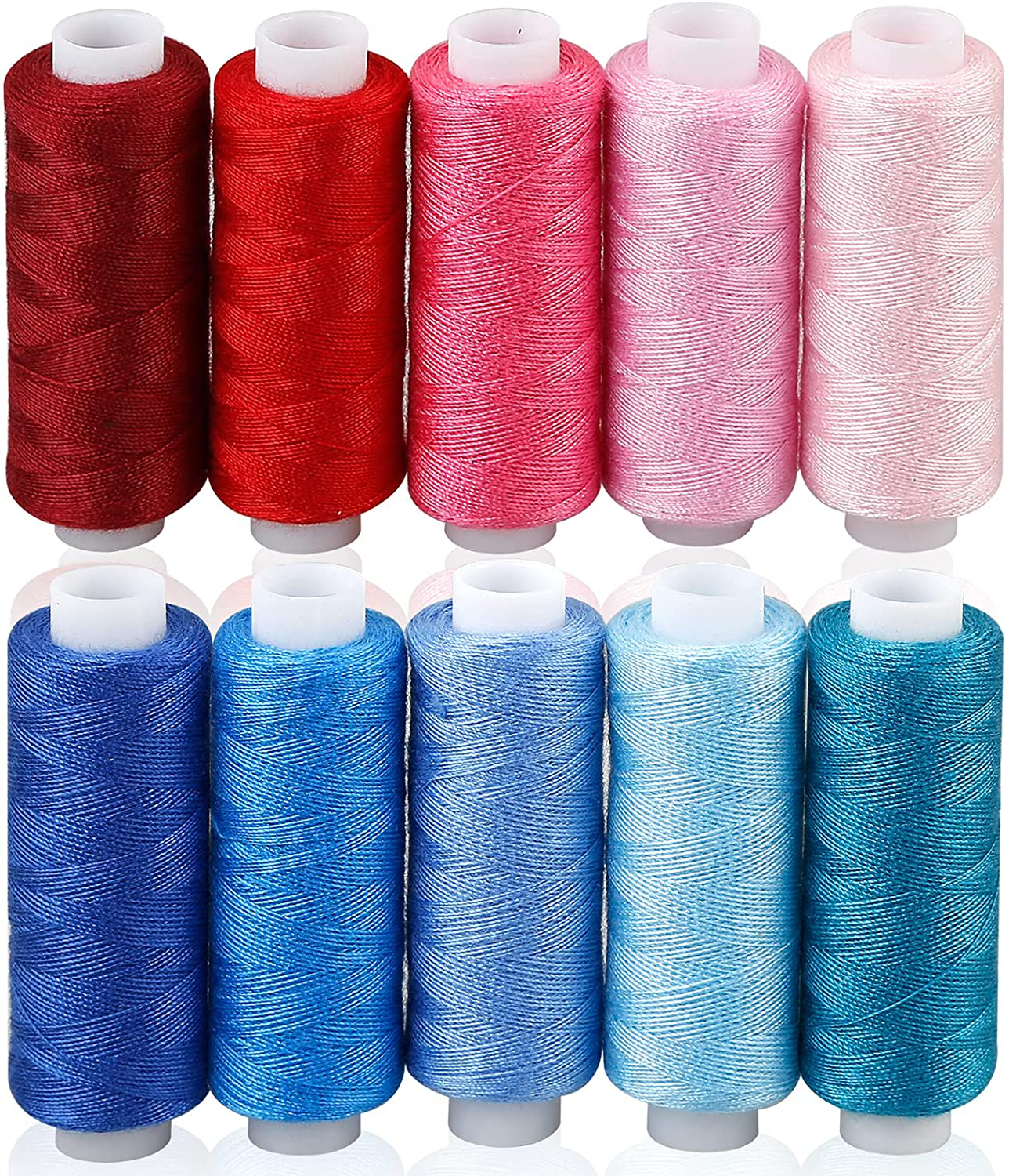 CiaraQ Sewing Threads Kits 250 Yards Per Spools for Hand Sewing & Embroidery