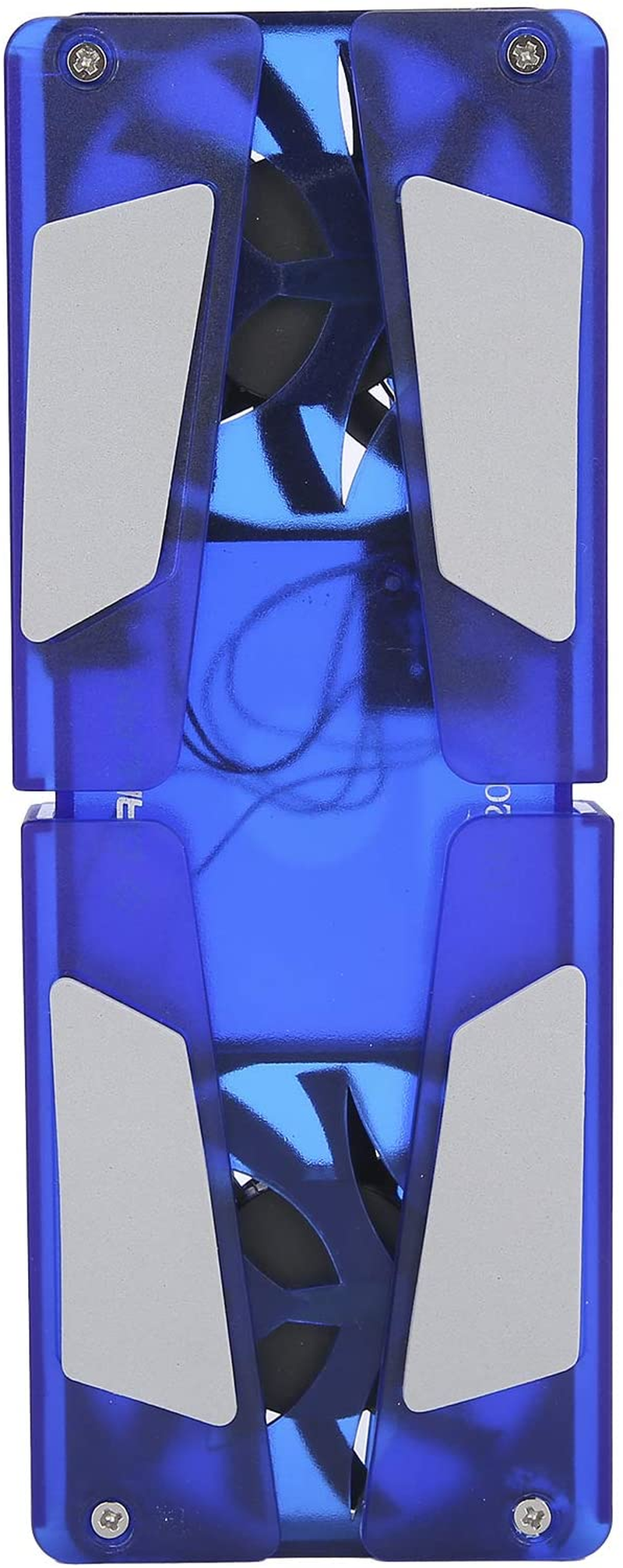 Laptop Cooling Stand, Laptop Cooler with 2 Fans, Foldable Laptop Cooling Fan Pad USB Cable Computer Supplies(Blue)